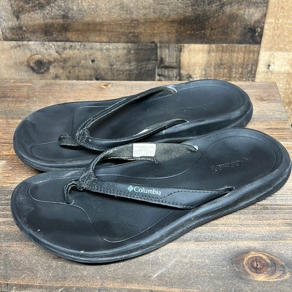 Columbia Black Flip Flop Sandals Women's Size 8‎ - Picture 1 of 6
